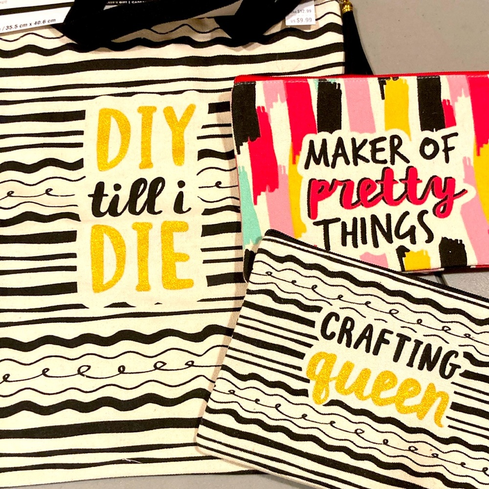 Craft Tote and 2 pouches